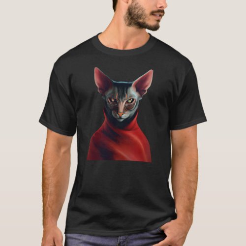 Sphynx Cat_ Half Cat Half Devil Master Sphynx 3 T_Shirt