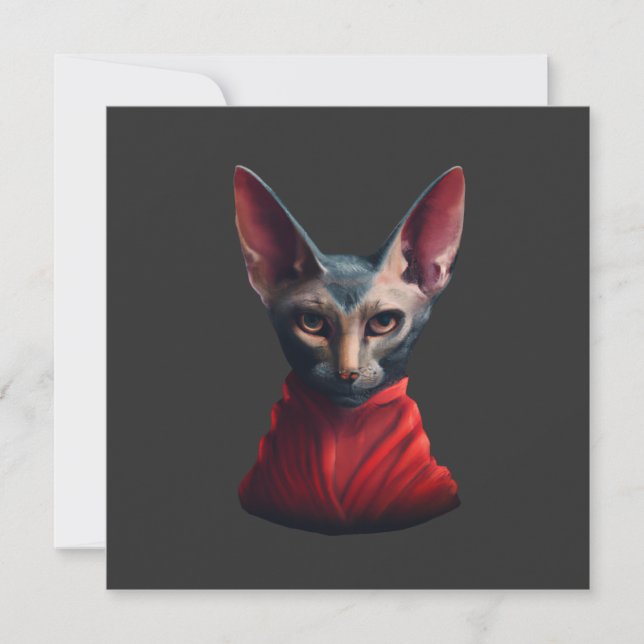 Sphynx Cat- Half Cat, Half Devil, Master Sphynx #4 (Front)