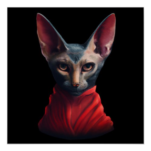 Sphynx Cat_ Half Cat Half Devil Master Sphynx 4 Poster