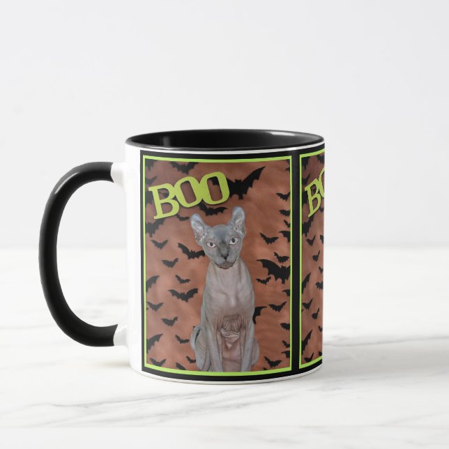 Sphynx Cat Halloween Mug (Left)