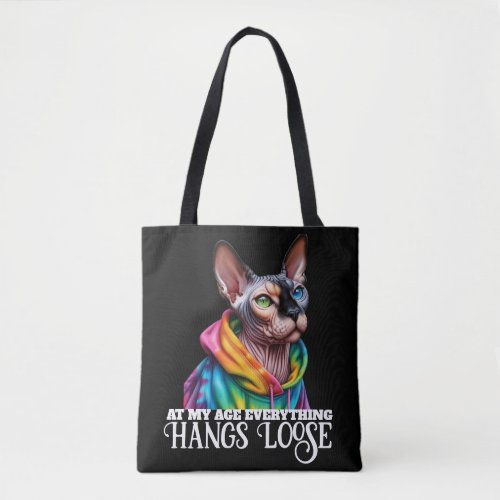  Sphynx Cat Hang Loose Birthday Tote Bag