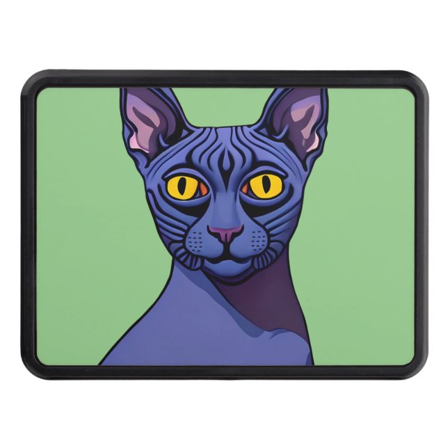 Sphynx Cat Hitch Cover (Front)