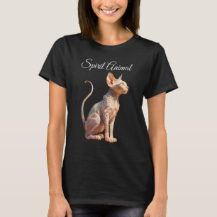 Sphynx Cat is my Spirit Animal Hairless Mystery Ca T-Shirt