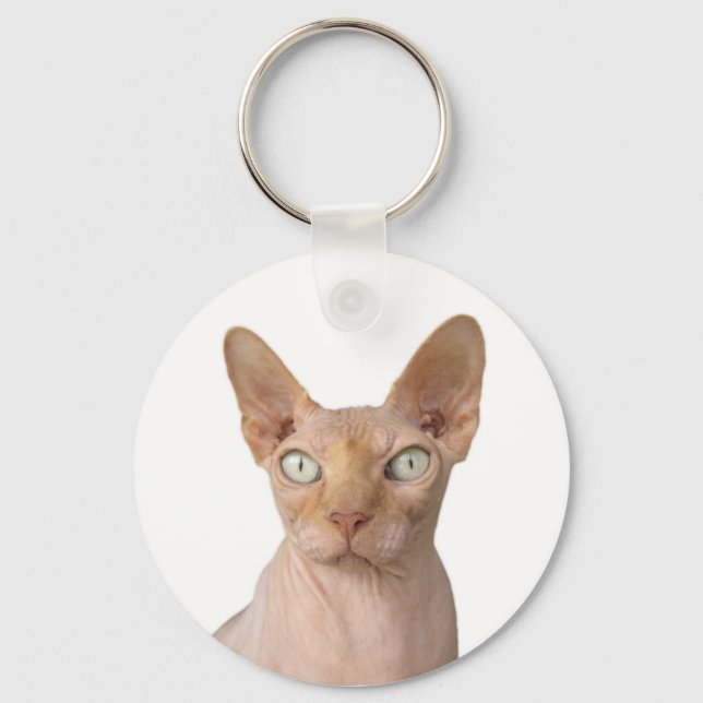 Sphynx Cat Keychain (Front)