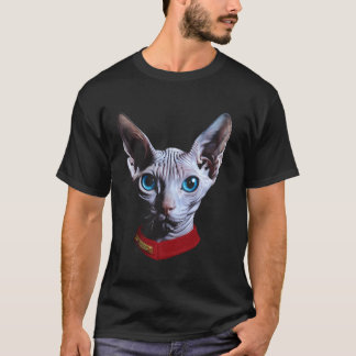 Sphynx Cat Lover Funny Bald Cat Dad Mom Pet Owner T-Shirt