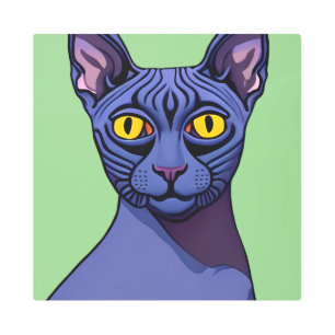 Sphynx Cat Metal Print