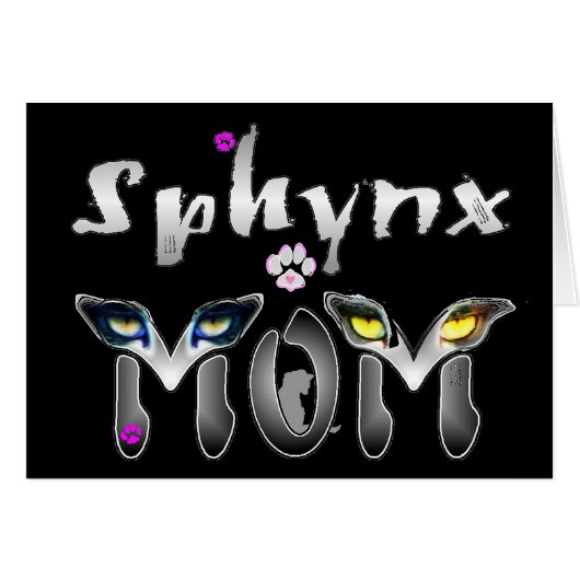 Sphynx Cat Mom Gifts Cards (Front Horizontal)