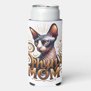 Sphynx Cat Mom Mother's Day Seltzer Can Cooler