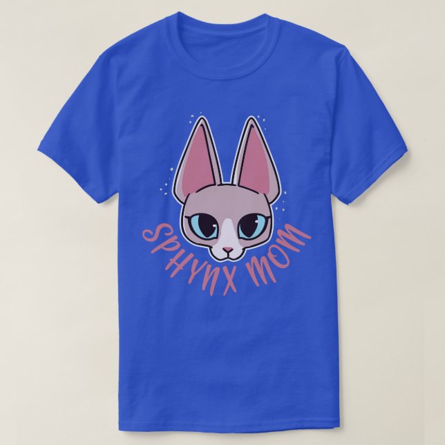 Sphynx Cat Mom T-Shirt (Design Front)