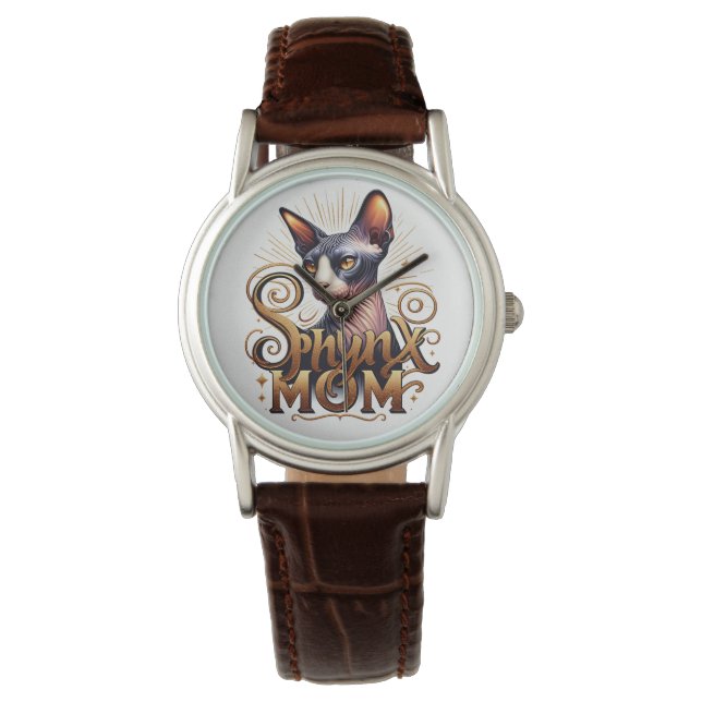 Sphynx Cat Mom Watch | Mother's Day Gift (Front)