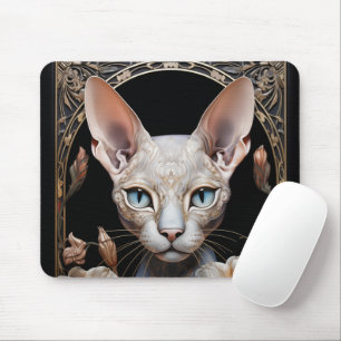 Sphynx cat mouse pad