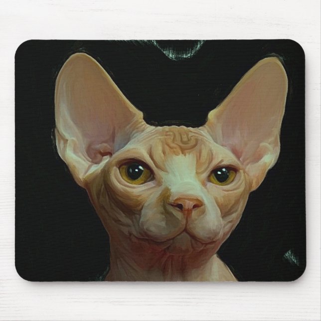 sphynx cat mouse pad (Front)