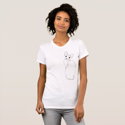 Sphynx cat Sketch T-Shirt