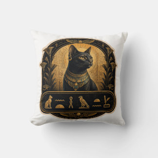 Sphynx Cat Throw Pillow Ancient Egyptian Decor