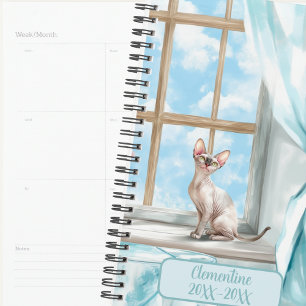 Sphynx Cat Undated Appointment Book Diary Planner