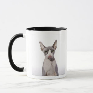 Sphynx Cat with tongue out Mug