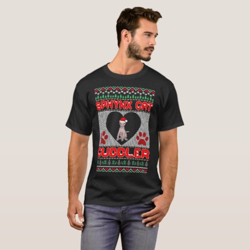 Sphynx Cats Cuddler Christmas Ugly Sweater