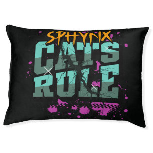'Sphynx Cats Rule' Pet Bed