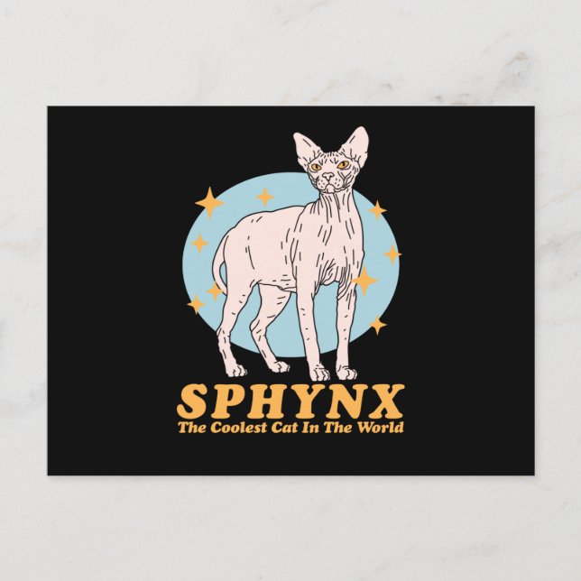Sphynx Coolest Cat | Sphynx Cats Postcard (Front)