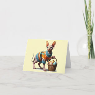 Sphynx Downloadable Easter Card