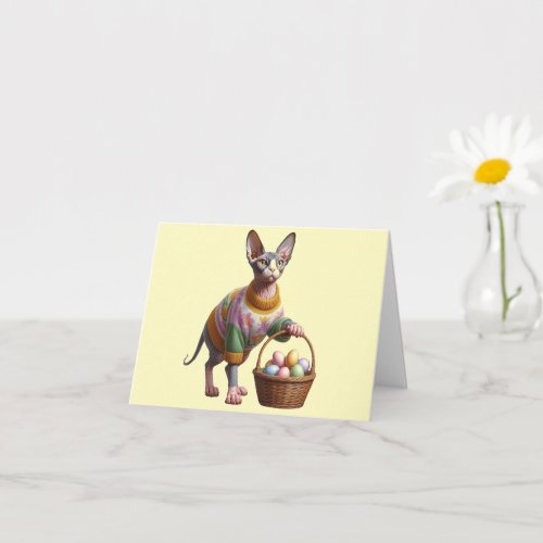 Sphynx Downloadable Easter Card