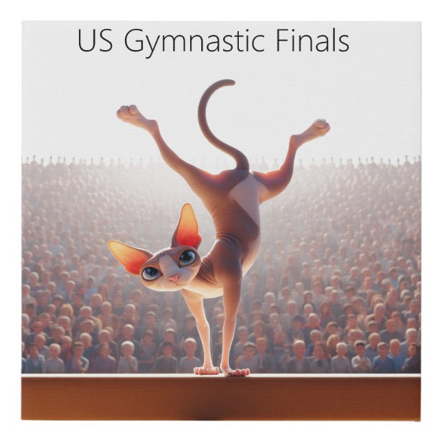 Sphynx Gymnastics  Faux Canvas Print (Front)