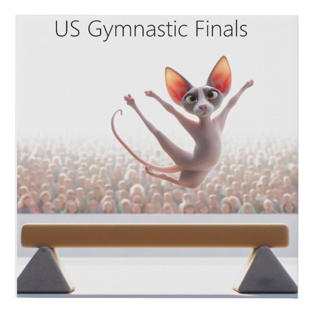 Sphynx Gymnastics  Faux Canvas Print (Front)