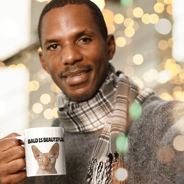 SPHYNX HAIRLESS CATS, mugs, Bald is beautiful Coff Coffee Mug (Creator Uploaded)