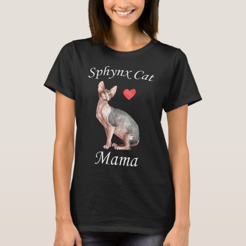 Sphynx Mom Cat Lover Pet Mother T_Shirt