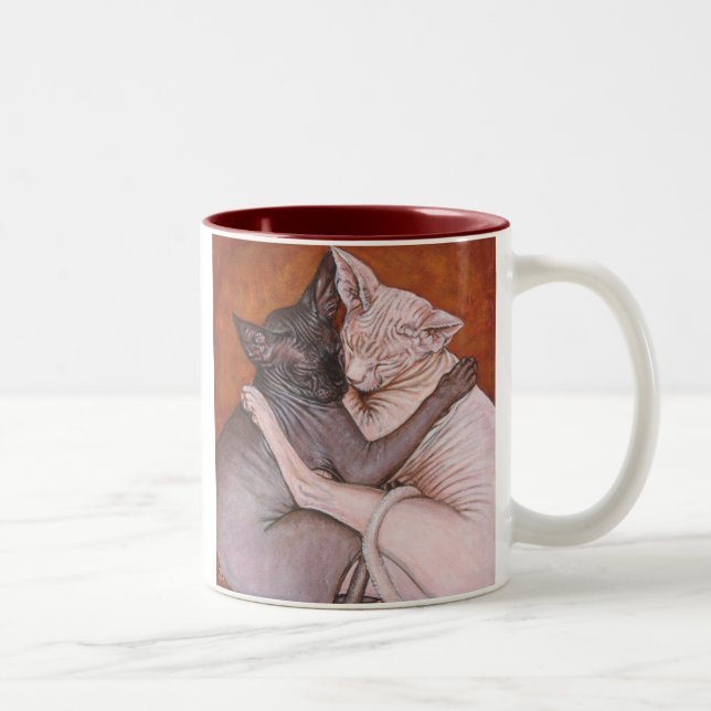 Sphynx Sphinx Cat Cats Nap Time Mug (Right)