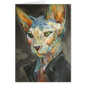 Sphynx with Coat Cards (Front)