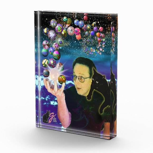 Sphyrical Color Illustration Acrylic Block (Right)