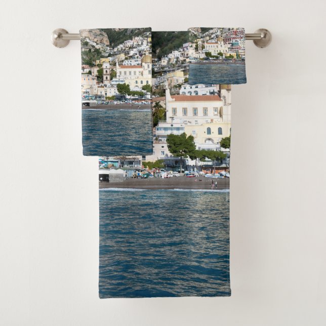 Spiaggia di Positano Marina Grande 2 Bath Towel Set (Insitu)
