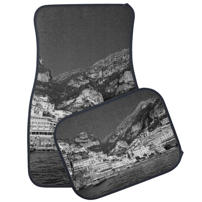 Spiaggia di Positano Marina Grande 2 - BW Car Floor Mat (Set)