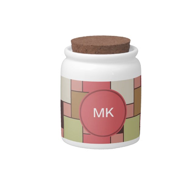 Spice Cabinet Geometric Candy Jar (Front)