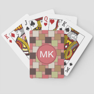 Spice Cabinet Geometric Poker Cards