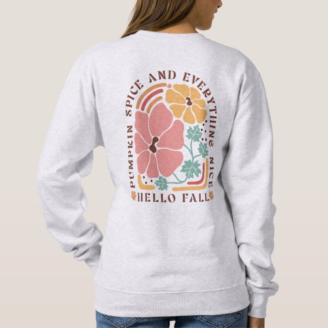 Spice Girl Hello Fall Sweatshirt (Back)