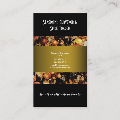 Spice indian oriental business profile CUSTOM Business Card Template