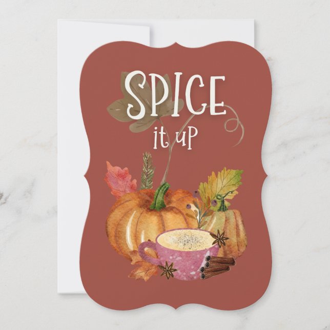 Spice It Up Happy Thanksgiving Invitation (Front)