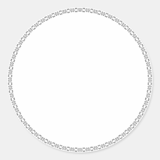 Spice jar blank whimsical round label sticker (Front)
