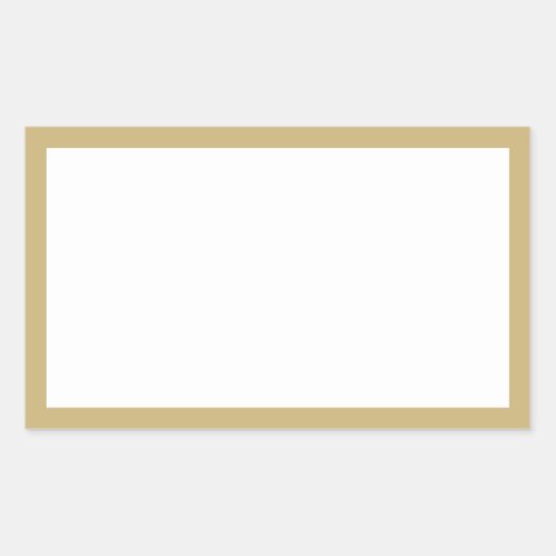 Spice jar gold border blank rectangular labels