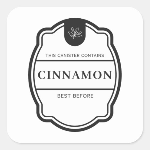 Spice jar Labels Cinnamon