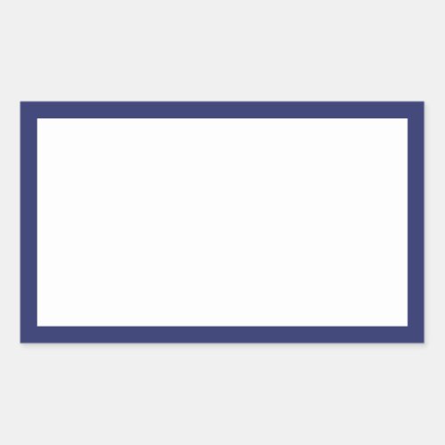 Spice jar navy blue border blank rectangular label