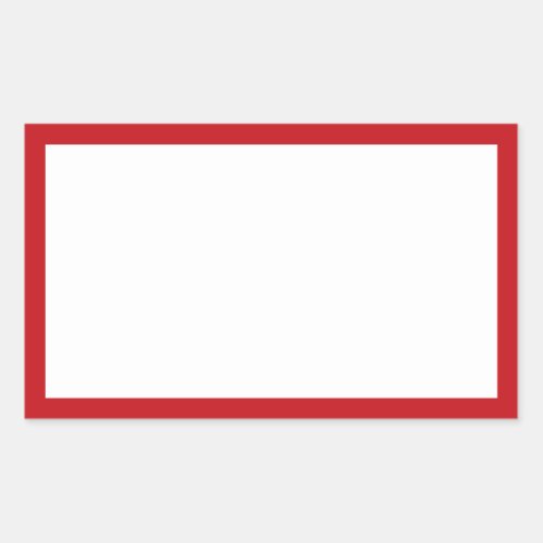 Spice jar red border blank rectangular labels