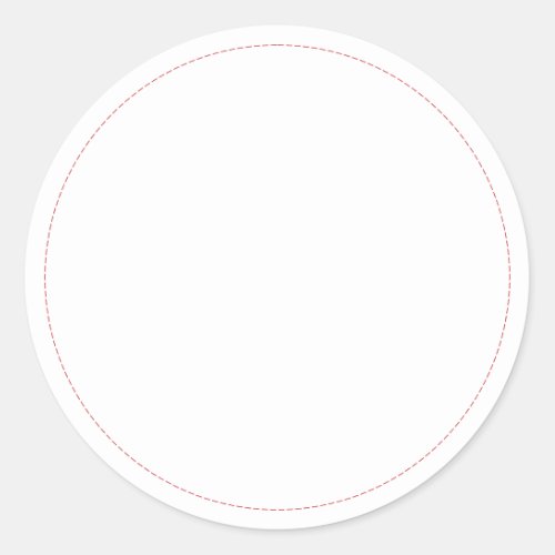 Spice jar red dash border blank round labels