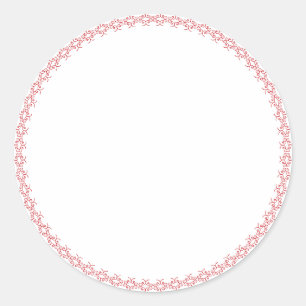 Spice jar red whimsical blank round label sticker