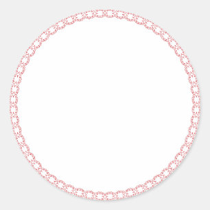 Spice jar red whimsical blank round seal label