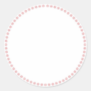 Spice jar snowflakes border blank label sticker