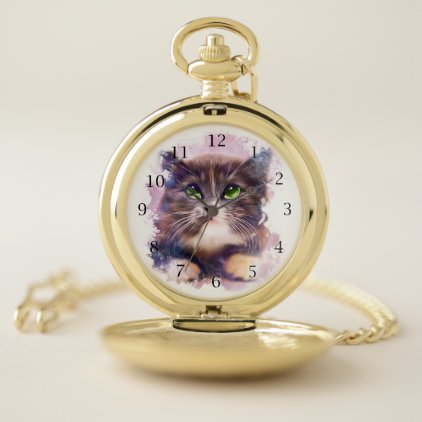 Spice Kitten Pocket Watch