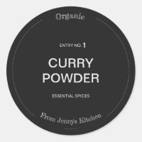 Spice Label Customize Name and Spice
